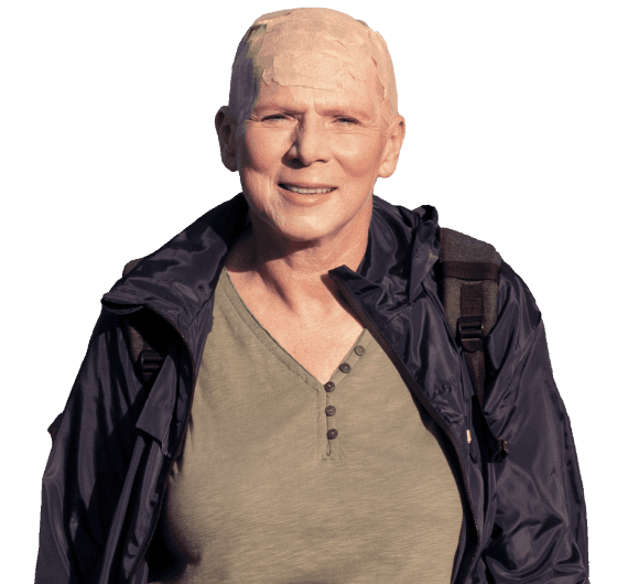 Colorful abstract digital artwork with red, blue, and purple geometric shapes and patterns